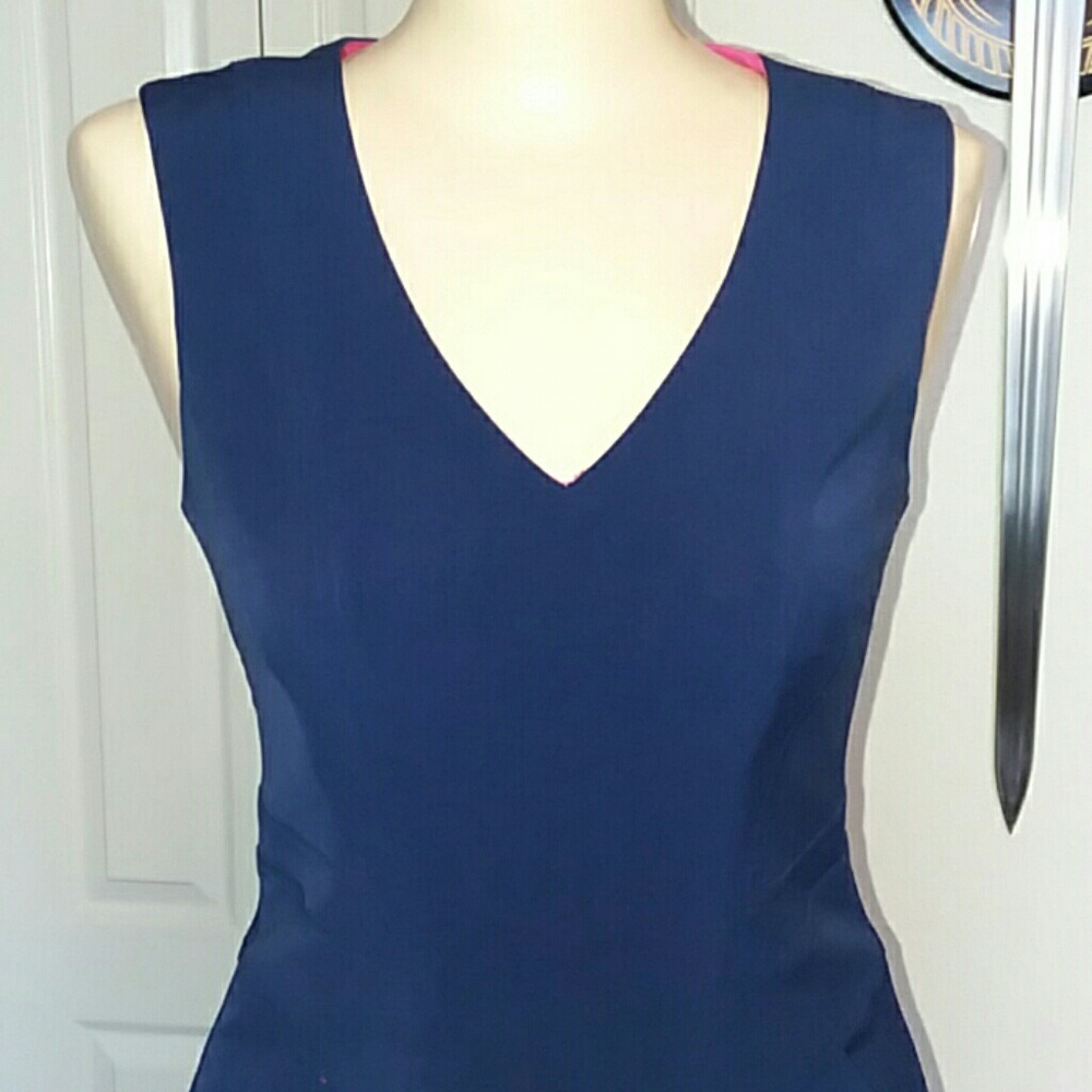Vince Camuto Navy Dress - Picture 2 of 7